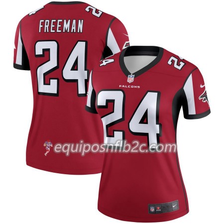 Camiseta Mujer NFL Atlanta Falcons Devonta Freeman  24 Nike Rojo 